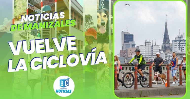 Este domingo vuelve la ciclovía a Manizales