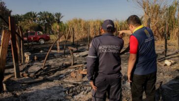 Familia a la que se le quemó la vivienda en Pore, recibió ayuda de la Gobernación