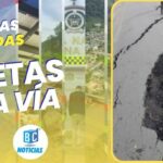 Grietas en la vía Marquetalia – Manzanares son de 15 a 20 centímetros