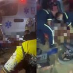 Mujer se movilizaba en motocicleta, cayó en un hueco y perdió las dos piernas