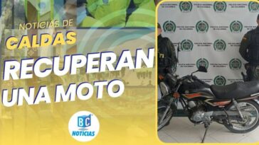 Policía recuperó una motocicleta que fue robada en Chinchiná