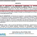 cajica cundinamarca decreto emergencia AA