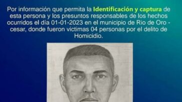 Revelan retrato hablado de presunto asesino en masacre en Río de Oro