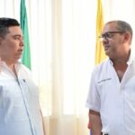 Ante el alcalde encargado del municipio de Barrancas, Isaac Carrillo Parodi, tomó posesión del cargo como registrado municipal del Estado Civil, Jaime Alfonso Carrillo Solano.