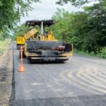 Tramo de la vía en construcción Riohacha Cuestecitas.