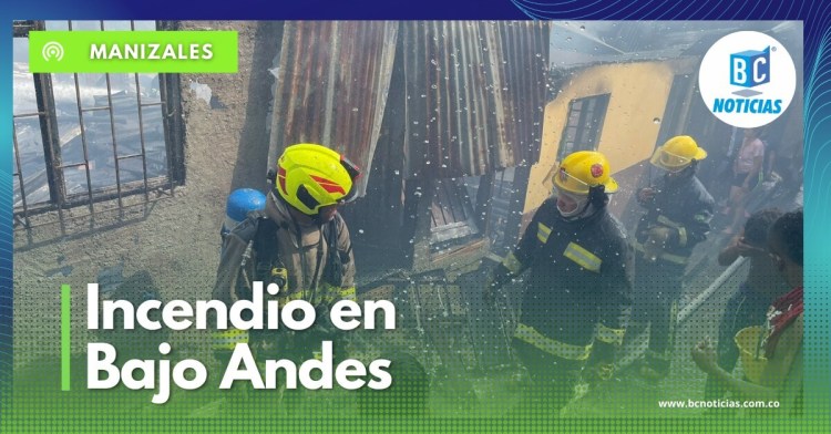 Un incendio estructural afectó cuatro predios en el barrio Bajo Andes