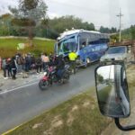 Accidente de buses autopista Medellín - Bogotá