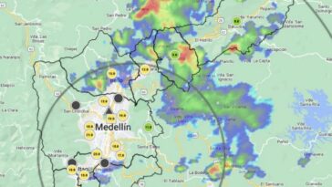 siata Reportan fuerte lluvias en la autopista Medellin Bogota piden andar despacio por Guarne