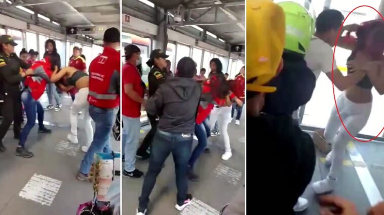 [VIDEO] Usuaria de Transmilenio ‘mechoneó’ funcionaria que le pidió pagar el pasaje