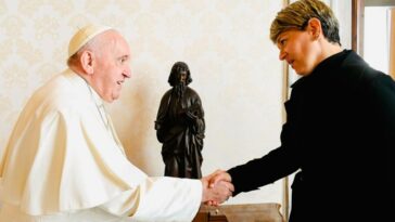 ¿De qué hablaron? El papa Francisco recibió visita de la primera dama, Verónica Alcocer