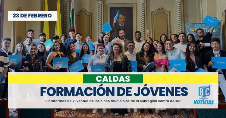 43 jóvenes se capacitaron en liderazgo para desarrollar proyectos en los municipios caldenses