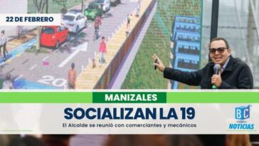Alcalde de Manizales socializó el Bulevar de la 19 con los comerciantes y mecánicos del sector