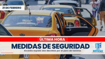 Alcaldía anuncia medidas de seguridad por el paro de taxistas en Manizales