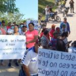Comunidad giganteña protesta ante la falta de agua potable