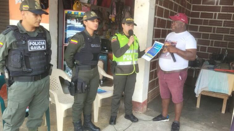 En San Andrés de Sotavento policía inició campaña para denunciar los actos delictivos