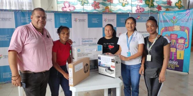 Entrega de herramientas tecnológicas fortalece organizaciones afrodescendientes en la Subregión del Telembí