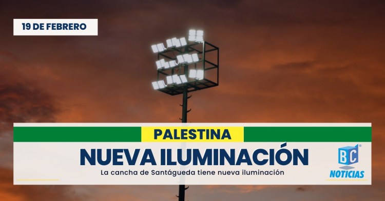 Entregan sistema luminario de la cancha de fútbol de Santágueda