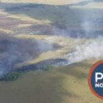 FUERZA AÉREA Y BOMBEROS LOGRARON CONTROLAR INCENDIO FORESTAL EN EL TUPARRO