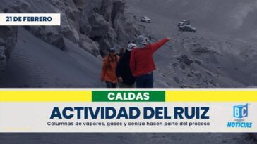 Gestión del Riesgo de Caldas se refiere a la actividad del Volcán Nevado del Ruiz