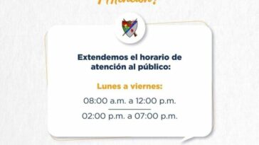 Gobernación de Arauca extiende el horario de atención al público hasta las 07:00 p.m.