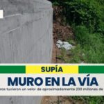 Gobernación entregó muro que mejorará la conectividad del Alto Occidente con Antioquia