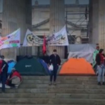 Hablan docentes de Cauca que armaron carpas para protestar en el Congreso