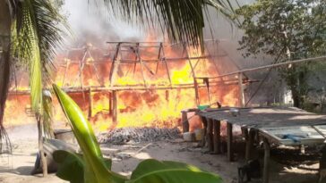 Incendio consumió una vivienda en Hato Corozal