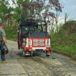 Mototaxi es quemado en Nariño, Antioquia