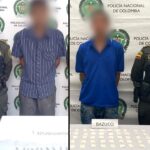 Policía captura dos personas por andar con marihuana