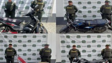 Recuperaron en Rovira cuatro motos que habían sido robadas en Mariquita, Medellín, Manizales y Cartagena