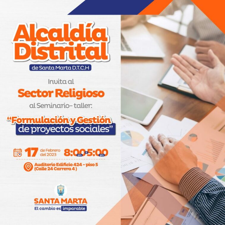 Sector religioso de Santa Marta recibirá capacitaciones en formulación de proyectos sociales