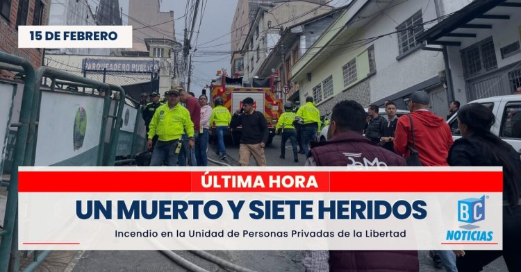 Un muerto y siete heridos dejó incendio en una unidad de personas privadas de la libertad de Manizales