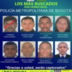 Una mujer y 9 hombres los mas buscados por homicidio en Bogot1