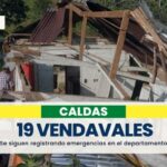 19 vendavales se han registrado en el 2023 en Caldas