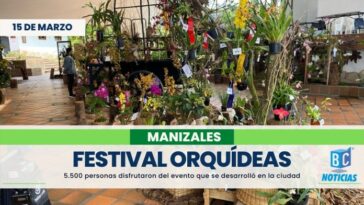5.500 personas disfrutaron de la Exposición de Orquídeas de Manizales