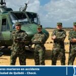 Comunicado oficial del Ejercito Nacional, referente al accidente aéreo, donde perdieron la vida cuatro militares en Quibdó – Chocó.  