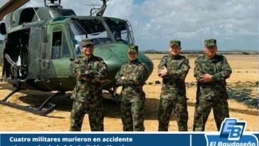 Comunicado oficial del Ejercito Nacional, referente al accidente aéreo, donde perdieron la vida cuatro militares en Quibdó – Chocó.  