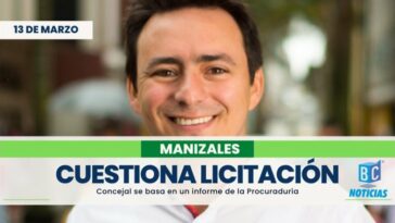Concejal Julián García cuestiona licitación del sistema de transporte de Manizales