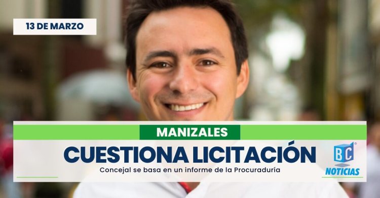 Concejal Julián García cuestiona licitación del sistema de transporte de Manizales