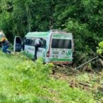 Cuatro heridos dejó accidente de Aerovans de Taxis Verdes en Saldaña