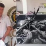 Detenido sujeto por quemar motocicleta de su excompañera sentimental