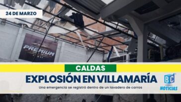 Dos lesionados dejó explosión de compresor en lavadero de carros en Villamaría