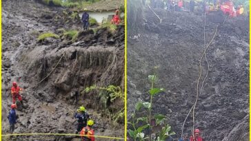 Emergencia en Gualmatán: deslizamiento cayó sobre un vehículo y hay dos desaparecidos