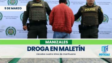 En Alto Bonito capturaron a un hombre portando cuatro kilos de marihuana