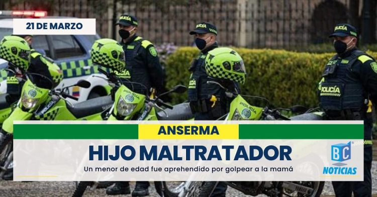 En Anserma aprehendieron a un joven por maltratar a su mamá