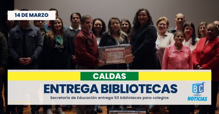 En Caldas entregan 50 nuevas bibliotecas escolares