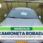 En Manizales recuperaron una camioneta que fue reportada como robada en Bogotá