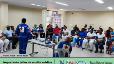 En Puerto Meluk, cabecera municipal del Medio Baudó, se realizó importante taller de misión médica.