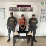 Yeimi Lorena Coronado Medina fue capturada cuando transportaria bolsas con 3 kilos de clorhidrato de cocaína dentro de un vehículo campero