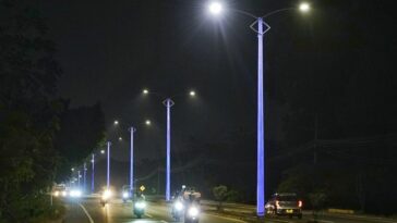 Gobernación ilumina con luces LED la vía Troncal de Occidente